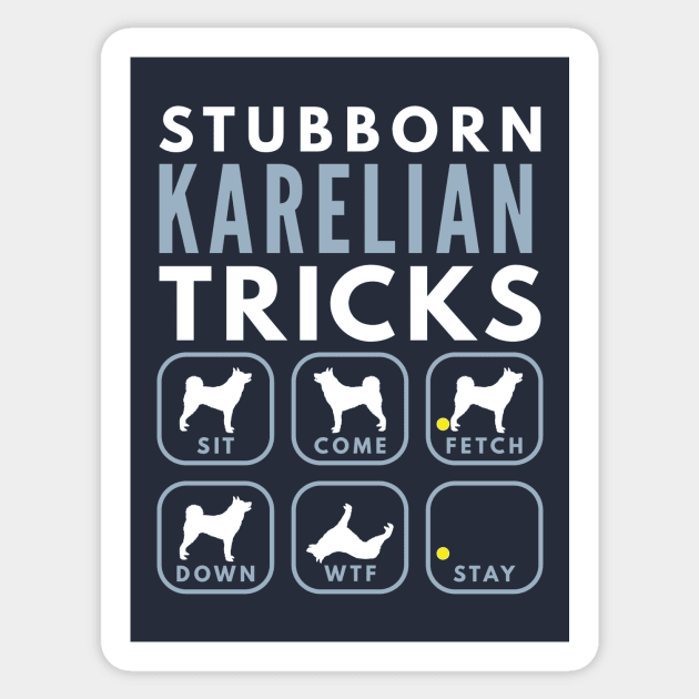 Stubborn Karelian Bear Dog Tricks - Dog Training Sticker by DoggyStyles